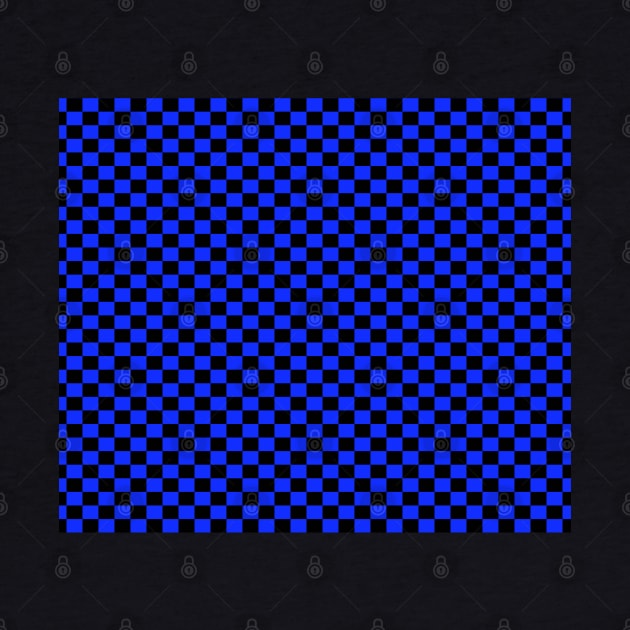 checkered Blue And Black by DragonTees